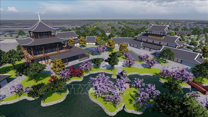 Phối cảnh quần thể nghỉ dưỡng khoáng nóng Sun Beauty Onsen Thanh Hóa. Ảnh: Trịnh Duy Hưng - TTXVN