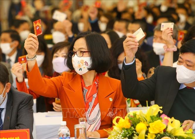 Photo: The tasks and solutions to be presented at the congress will practically contribute to building the Vietnamese revolutionary. VNA Photo: Tuấn Đức, Minh Quyết 