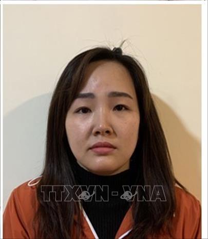 Nguyễn Thị Thuý, nhân viên kinh doanh Công ty VNDAT. Ảnh: TTXVN phát