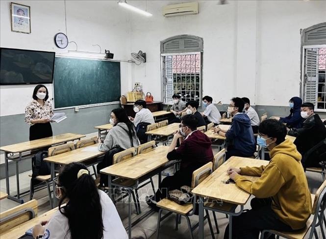 Photo: Students at Marie Curie High school study at school. VNA Photo


