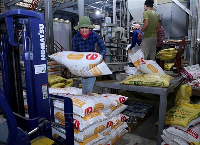 Tốc độ tăng trưởng kinh tế (GRDP giá so sánh) ước đạt 6,28%, đứng thứ 21 cả nước và đứng thứ 5 so với các tỉnh vùng trung du và miền núi phía Bắc. Trong ảnh: Nhà máy cám (Công ty TNHH Thành Hưng) xã Tiên Kiên, huyện Lâm Thao, mỗi tháng sản xuất khoảng 1.800 tấn sản phẩm cám chăn nuôi. Ảnh: Vũ Sinh - TTXVN