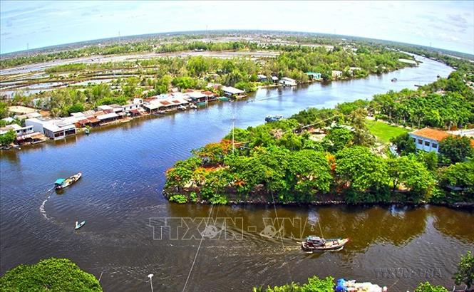 Huyện Thới Bình (Cà Mau) chú trọng phát triển sản xuất nông nghiệp, thuỷ sản từ việc quy hoạch tiểu vùng, chuyển đổi cơ cấu cây trồng, vật nuôi đến ứng dụng kỹ thuật mới vào sản xuất. Ảnh: Huỳnh Thế Anh-TTXVN