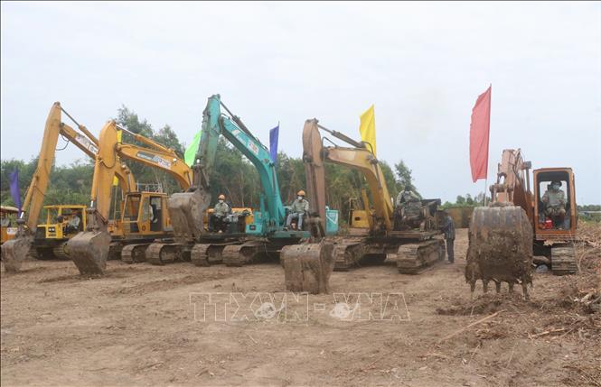 Thời gian thi công dự kiến đến cuối năm 2022 sẽ hoàn thành đưa vào sử dụng. Được biết giá hợp đồng là trên 197 tỷ đồng, trong đó chi phí xây dựng là trên 184 tỷ dồng, kinh phí dự phòng là gần 13 tỷ đồng. Ảnh: Huỳnh Anh - TTXVN