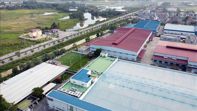 Photo: A view of Binh Xuyen IZ in Binh Xuyen district. VNA Photo: Hoàng Hùng 