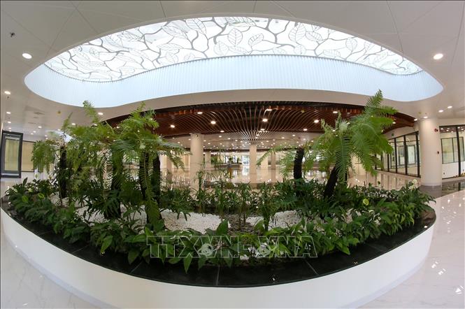 Photo: The first floor is 2,750m2 wide, comprising a rest space, a souvenir sales service area, a tourism information area for visitors and a public toilet. VNA Photo: Trần Lê Lâm