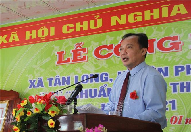 Trong ảnh: Ông Nguyễn Văn Hòa, Phó Chủ tịch UBND tỉnh Hậu Giang phát biểu. Ảnh: Hồng Thái - TTXVN