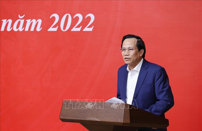 Trong ảnh: Bộ trưởng Bộ Lao động, Thương binh và Xã hội Đào Ngọc Dung phát biểu. Ảnh: Dương Giang-TTXVN