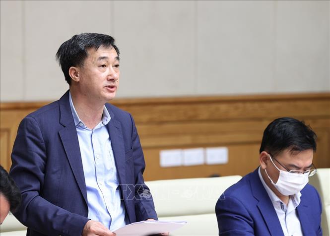 Trong ảnh: Thứ trưởng Bộ Y tế Trần Văn Thuấn phát biểu. Ảnh: Dương Giang-TTXVN