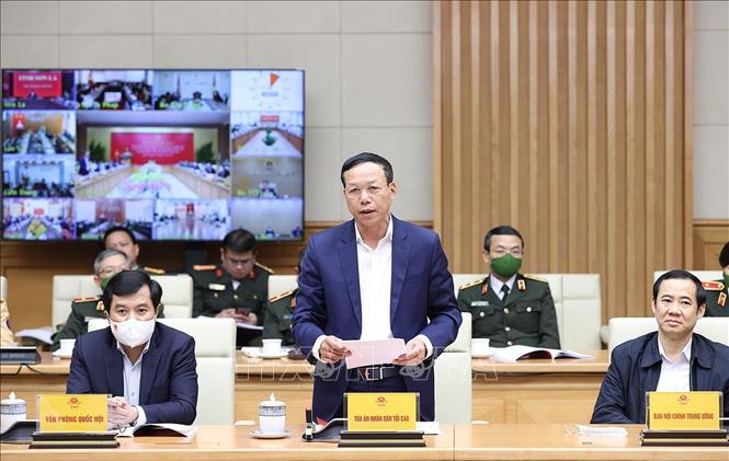 Trong ảnh: Phó Chánh án Toà án nhân dân tối cao Nguyễn Trí Tuệ phát biểu. Ảnh: Dương Giang-TTXVN