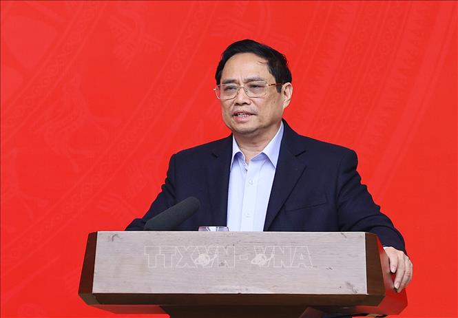 Trong ảnh: Thủ tướng Phạm Minh Chính phát biểu chỉ đạo Hội nghị. Ảnh: Dương Giang-TTXVN