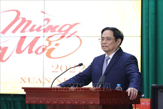 Trong ảnh: Thủ tướng Phạm Minh Chính phát biểu. Ảnh: Dương Giang-TTXVN