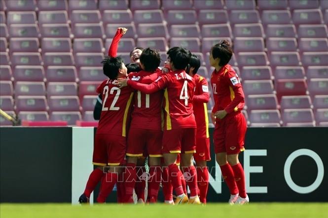 Photo: Vietnamese national women’s football team earn new victory. AFC/VNA Photo