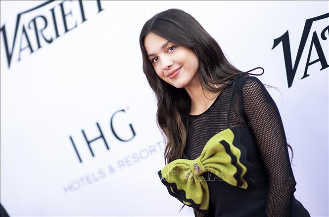 Trong ảnh (tư liệu): Nữ ca sĩ Olivia Rodrigo dự một sự kiện tại Los Angeles, California, Mỹ, ngày 4/12/2021. Ảnh: AFP/ TTXVN