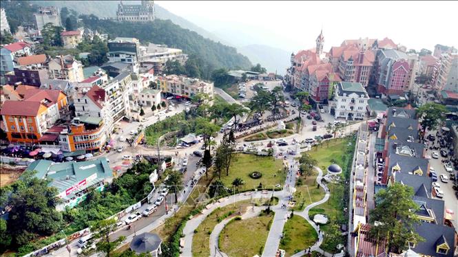Photo: A view of Tam Dao tourism site. VNA Photo: Hoàng Hùng
