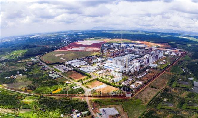Nhà máy Alumina Tân Rai (Lâm Đồng). Ảnh: Chu Quốc Hùng-TTXVN

