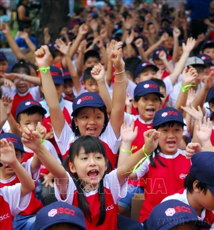 Trẻ em Việt Nam hôm nay. Ảnh: Mạnh Linh-TTXVN

