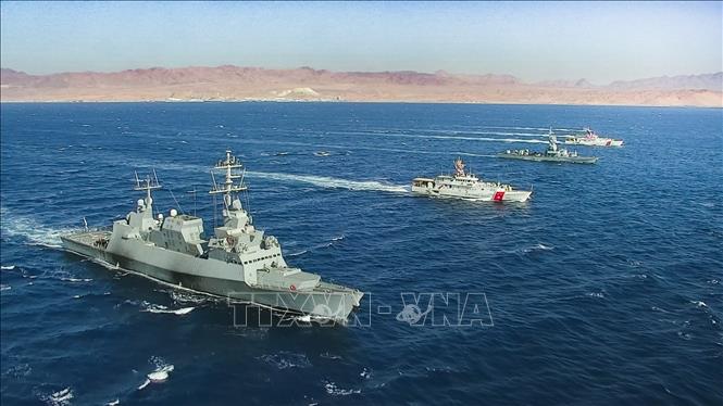 Hoạt động của Hải quân Israel trong cuộc tập trận IMX. Ảnh TTXVN phát