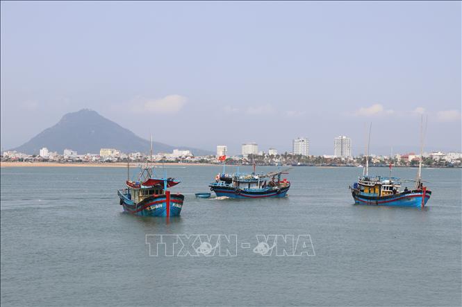 Trong ảnh: Thành phố Tuy Hòa nhìn từ biển. Ảnh: Phạm Cường-TTXVN