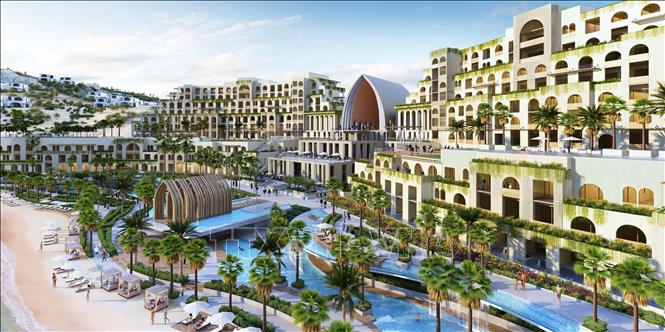 Trong ảnh: Dự án Cap Padaran Mũi Dinh - khu du lịch nghỉ dưỡng đẳng cấp quốc tế sắp được khởi công. Ảnh: TTXVN phát