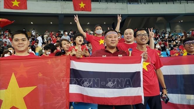 Photo: Vietnamese fans present at Sirodok Echo stadium in Phnom Penh.