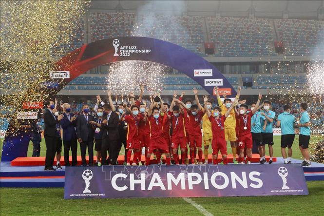 Photo: Vietnam win AFF U23 Championship. 