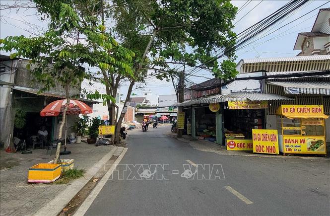 Nút thắt cổ chai giữa tuyến đường hồ Búng Xáng và hẻm 51, phường Xuân Khánh, quận Ninh Kiều. Ảnh: Thanh Liêm - TTXVN