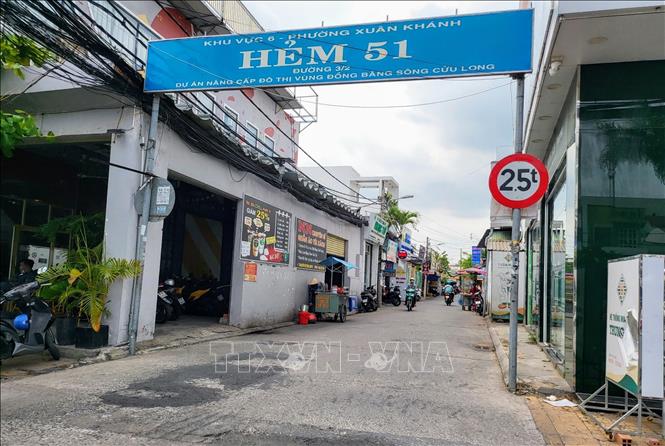 UBND quận Ninh Kiều đề nghị UBND thành phố Cần Thơ hỗ trợ mở rộng hẻm 51. Ảnh: Thanh Liêm - TTXVN