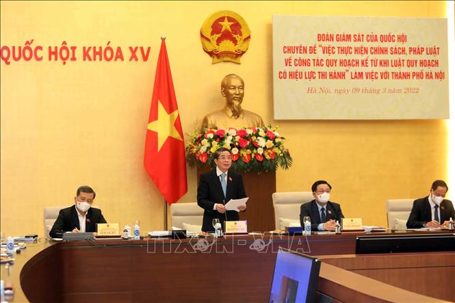 Trong ảnh: Phó Chủ tịch Quốc hội Nguyễn Đức Hải phát biểu. Ảnh: An Đăng - TTXVN