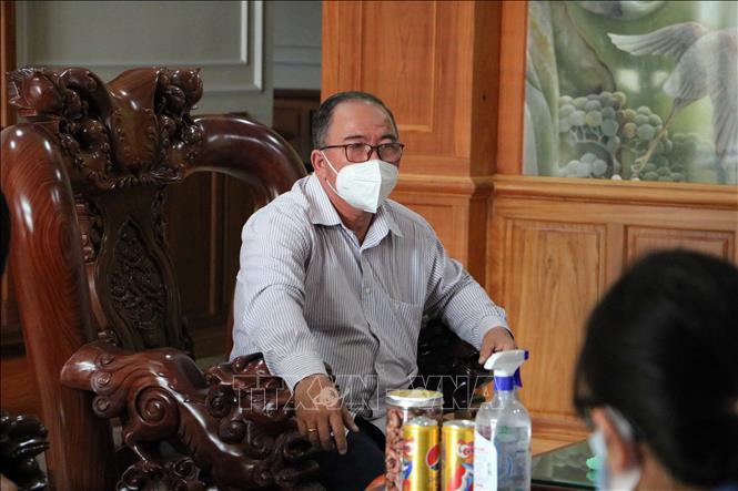 Ông Đặng Thanh Minh tại trụ sở Công an huyện Xuyên Mộc. Ảnh: TTXVN phát 
