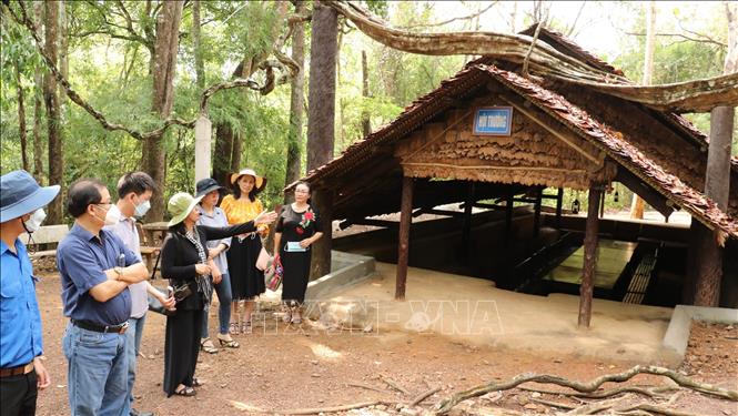 Trong ảnh: Hội trường làm việc là nơi Bộ Chỉ huy Chiến dịch Giải phóng Sài Gòn - Gia Định được thành lập, sau đó đổi tên thành Chiến dịch Hồ Chí Minh. Ảnh: Sỹ Tuyên – TTXVN
