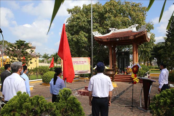 Trong ảnh: Nghi Lễ tưởng niệm các Liệt sĩ hy sinh tại đảo Gạc Ma được diễn ra tại thành phố Đà Nẵng. Ảnh: Trần Lê Lâm - TTXVN 
