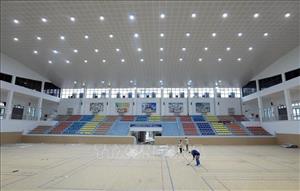 SEA Games 31: Công tác chuẩn bị tại Nhà thi đấu Sóc Sơn (Hà Nội)