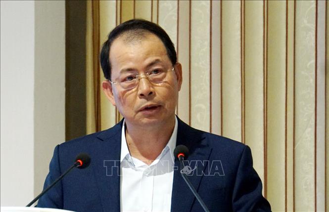 Trong ảnh: Tổng Giám đốc Tập đoàn TKV Đặng Thanh Hải phát biểu tại Hội nghị. Ảnh: Văn Đức – TTXVN
