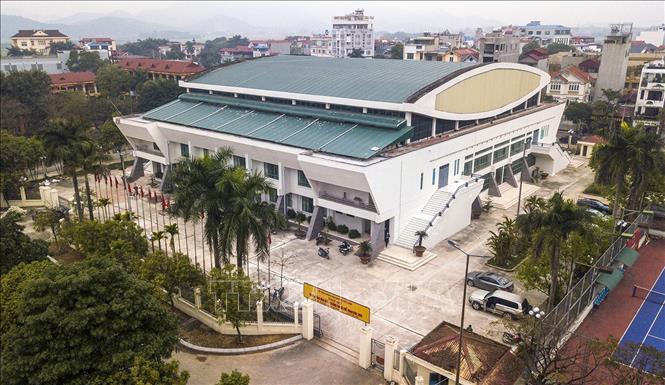 Photo: Soc Son Competition Hall is venue for Vovinam martial arts competitions. VNA Photo