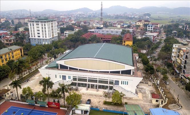 Photo: Soc Son Competition Hall is venue for Vovinam martial arts competitions. VNA Photo