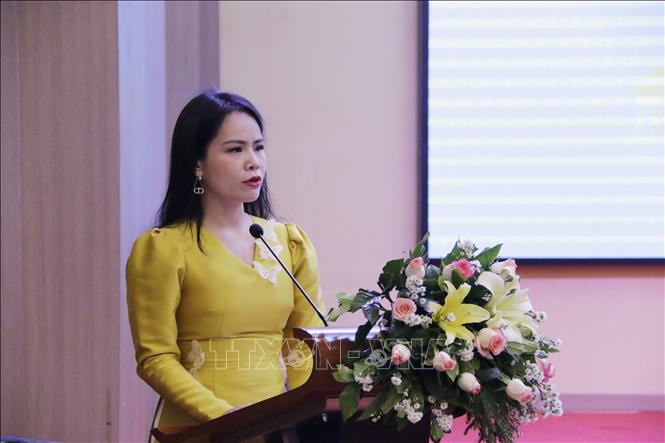 Trong ảnh: Đại diện Tập đoàn T&T Group phát biểu tại tọa đàm. Ảnh: Bá Thành - PV TTXVN tại Lào