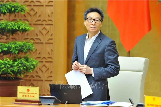 Trong ảnh: Phó Thủ tướng Vũ Đức Đam phát biểu. Ảnh: Minh Đức – TTXVN