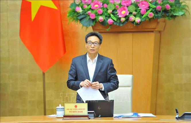 Trong ảnh: Phó Thủ tướng Vũ Đức Đam phát biểu. Ảnh: Minh Đức – TTXVN