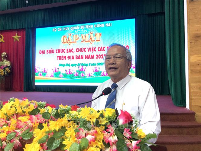 Trong ảnh: Mục sư Nguyễn Tờn, Ủy viên Ban Trị sự, Tổng liên hội Hội thánh Tin lành Việt Nam (Miền Nam) phát biểu. Ảnh: Nguyễn Văn Việt - TTXVN
