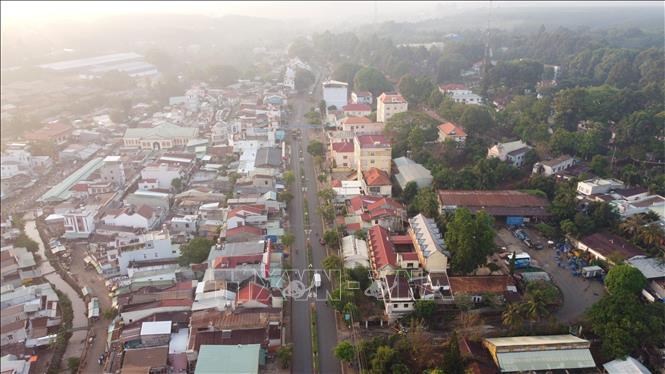 Trong ảnh: Một góc đô thị Lộc Ninh ngày nay. Ảnh: Sỹ Tuyên - TTXVN