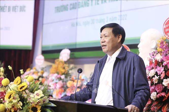 Trong ảnh: Thứ trưởng Bộ Y tế Đỗ Xuân Tuyên phát biểu. Ảnh: Minh Quyết - TTXVN