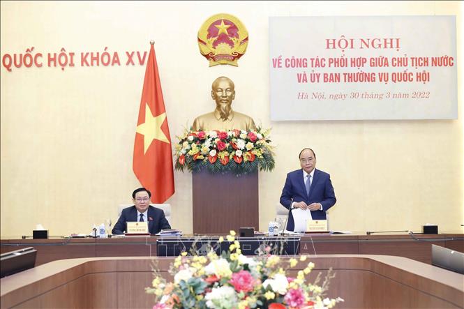 Chủ tịch nước Nguyễn Xuân Phúc phát biểu. Ảnh: Doãn Tấn - TTXVN