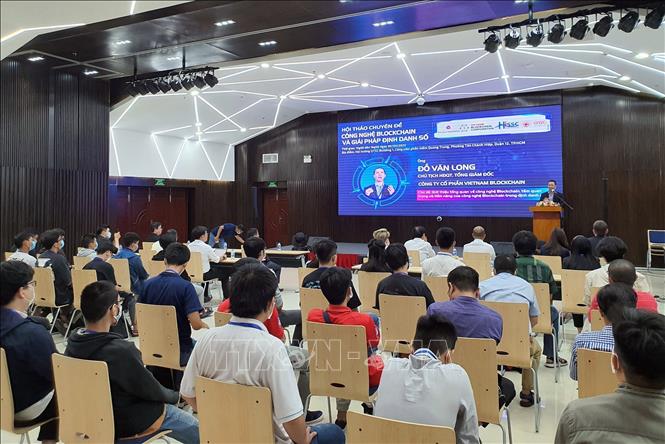 Trong ảnh: Quang cảnh Hội thảo “Công nghệ Blockchain và giải pháp định danh số”. Ảnh: Tiến Lực – TTXVN