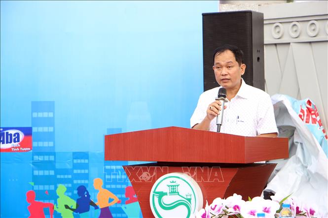 Phó Giám đốc Sở Văn hóa, Thể thao và Du lịch thành phố Cần Thơ Trương Công Quốc Việt phát biểu tại Lễ bế mạc và trao giải. Ảnh: Trung Kiên - TTXVN