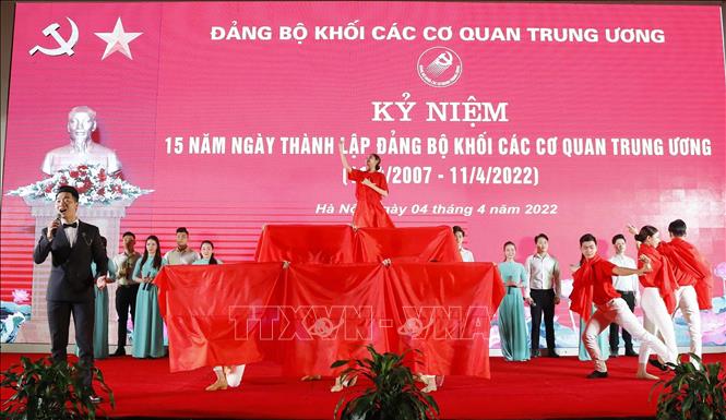 Chương trình nghệ thuật chào mừng Lễ kỷ niệm. Ảnh: Phương Hoa - TTXVN