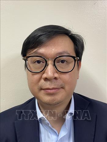 Trong ảnh: Bị can Nguyễn Khoa Đức, Chủ tịch HĐQT kiêm Giám đốc Công ty CP Cung điện Mùa Đông. Ảnh: TTXVN phát