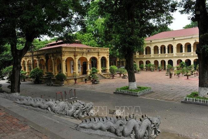 Trong ảnh: Một góc Khu di sản Trung tâm Hoàng thành Thăng Long. Ảnh: Minh Đức – TTXVN