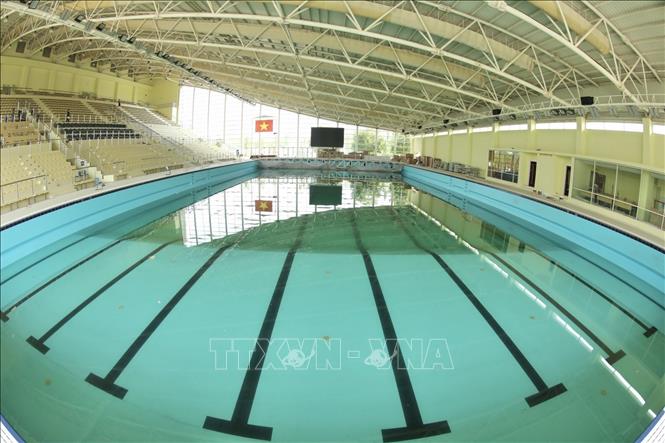 Nhà thi đấu môn Bơi đã sẵn sàng cho SEA Games 31. Ảnh: Minh Quyết - TTXVN