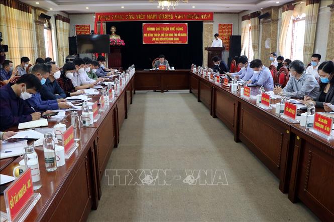 Quang cảnh buổi làm việc. Ảnh: Mạnh Tú - TTXVN