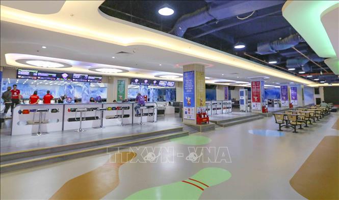Cơ sở vật chất của Sàn bowling Hero World còn rất mới và khang trang. Ảnh: Tuấn Đức - TTXVN